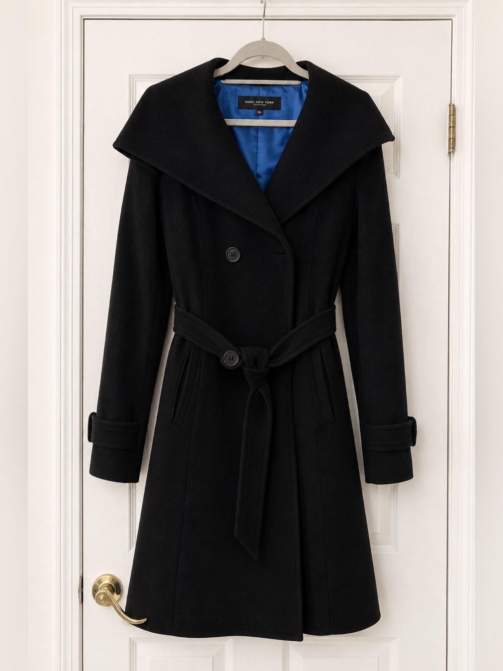 Marc New York Black Trench Coat